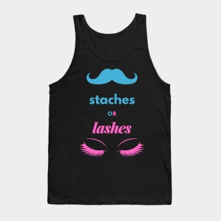 Staches or Lashes Tank Top